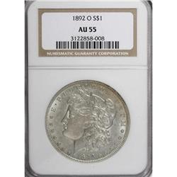 1892-O $1 AU55 NGC