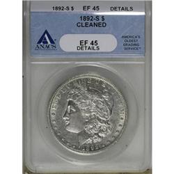 1892-S $1 XF45 ANACS