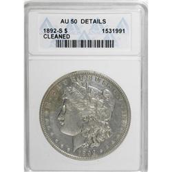 1892-S $1 AU50 ANACS