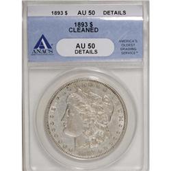 1893 $1 AU50 ANACS