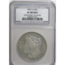 1893-O $1 XF40 NGC