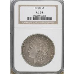 1893-O $1 AU53 NGC