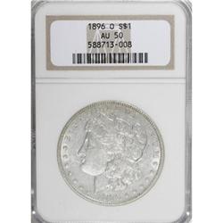 1896-O $1 AU50 NGC