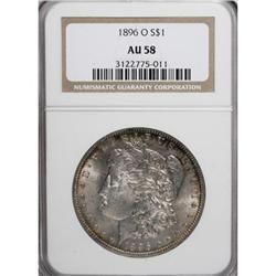 1896-O $1 AU58 NGC