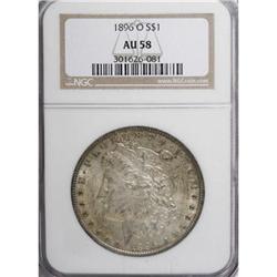 1896-O $1 AU58 NGC