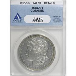 1896-S $1 AU50 ANACS