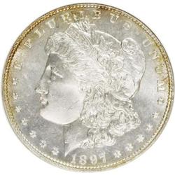 1897 $1 Deep Mirror Prooflike MS64 ANACS
