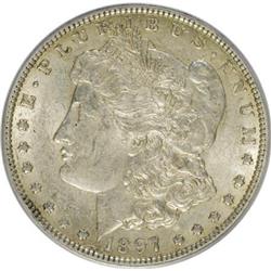 1897-O $1 AU55 PCGS