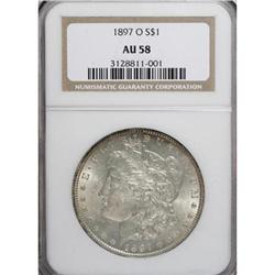 1897-O $1 AU58 NGC