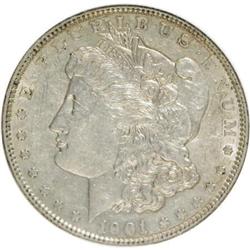 1901 $1 AU50 NGC