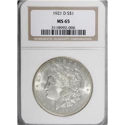 1921-D $1 MS65 NGC