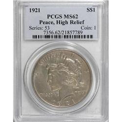 1921 $1 MS62 PCGS