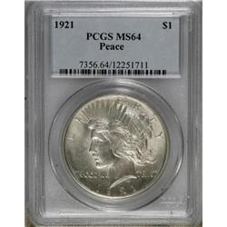 1921 $1 MS64 PCGS