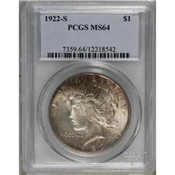 1922-S $1 MS64 PCGS