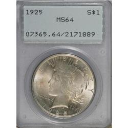 1925 $1 MS64 PCGS