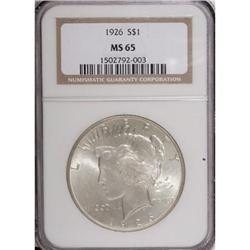 1926 $1 MS65 NGC
