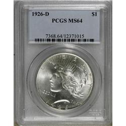 1926-D $1 MS64 PCGS