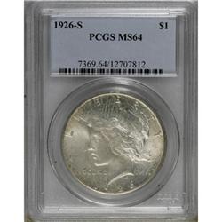 1926-S $1 MS64 PCGS