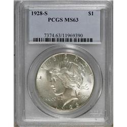 1928-S $1 MS63 PCGS