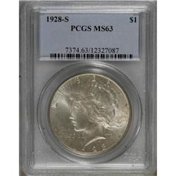 1928-S $1 MS63 PCGS