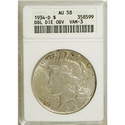 1934-D $1 AU58 ANACS