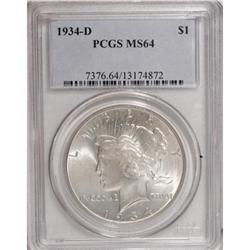 1934-D $1 MS64 PCGS