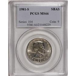 1981-S SBA$ MS66 PCGS