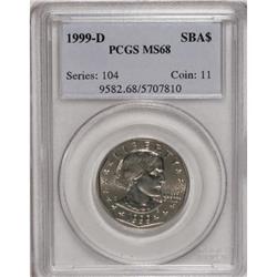 1999-D SBA$ MS68 PCGS