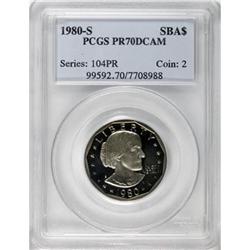 1980-S SBA$ Deep Cameo PR70 PCGS