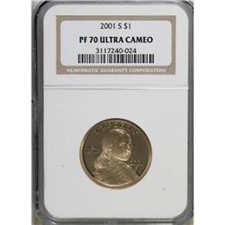 2001-S $1 Sacagawea Deep Cameo PR70 NGC