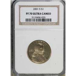 2001-S $1 Sacagawea Deep Cameo PR70 NGC