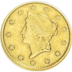 1849-O G$1 Open Wreath VF30 ANACS
