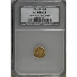 1853-O G$1 AU50 CSN