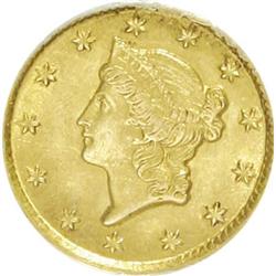 1853-O G$1 AU53 ANACS