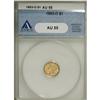 Image 1 : 1853-O G$1 AU55 ANACS