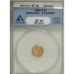 1854-S G$1 XF45 ANACS