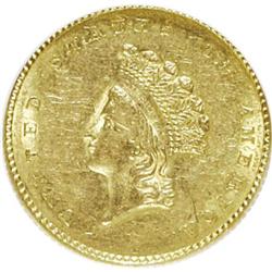 1854 G$1 Type Two AU55 NGC