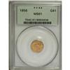 Image 1 : 1856 G$1 Slanted 5 MS61 PCGS