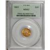 Image 1 : 1861 G$1 MS62 PCGS