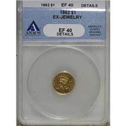 1862 G$1 XF40 ANACS