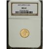 Image 3 : 1873 G$1 Open 3 MS62 NGC