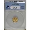 Image 1 : 1874 G$1 MS60 ANACS