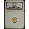 Image 1 : 1887 G$1 MS62 NGC