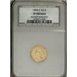 1850-C $2 1/2 VF20 CSN