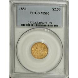1856 $2 1/2 MS63 PCGS