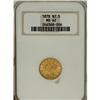 Image 1 : 1878 $2 1/2 MS62 NGC