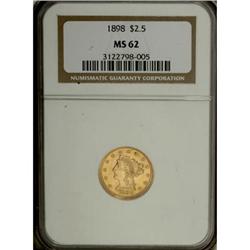 1898 $2 1/2 MS62 NGC