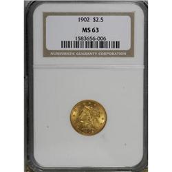 1902 $2 1/2 MS63 NGC