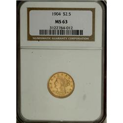 1904 $2 1/2 MS63 NGC