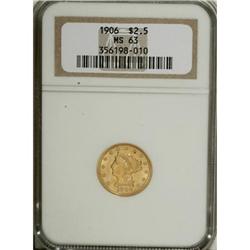 1906 $2 1/2 MS63 NGC